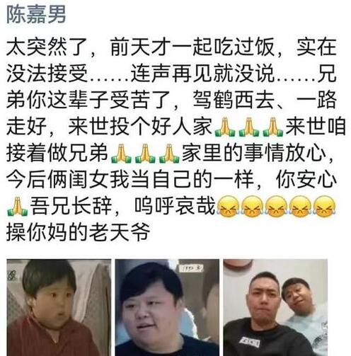 童星陳辰離世年僅38歲 離開的實在太過突然