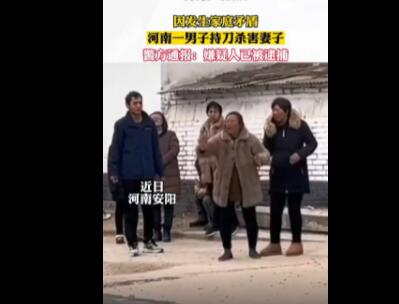 河南滑縣一男子持刀殺妻 已被批捕 背后真相曝光簡(jiǎn)直太驚人了