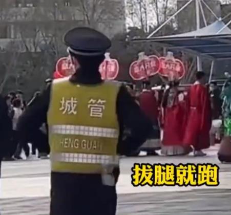 “青蛙賣崽”遇見城管撒腿就跑 到底是什么情況?