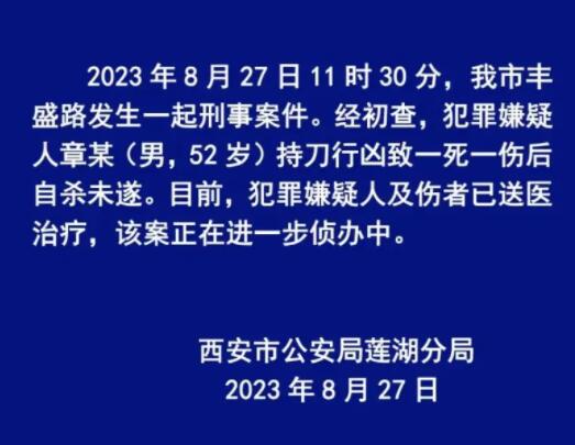 男子持刀行兇致一死一傷 警方通報(bào) 真相曝光簡(jiǎn)直太驚人了