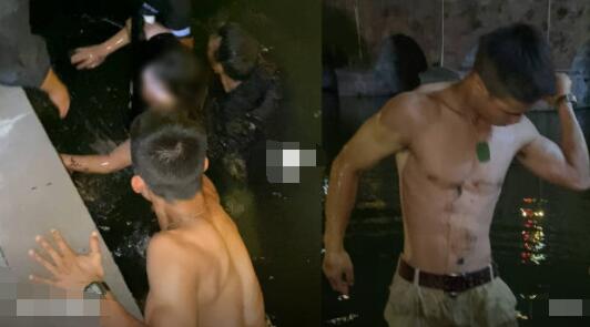 小伙吃夜宵多看了一眼救了2條命 救起輕生跳河孕婦